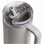 Bicchiere termico Stanley da 1,18 L con cannuccia richiudibile antigoccia color grigio vista dettaglio 1