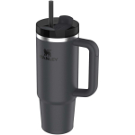 Bicchiere termico Stanley da 890 ml con coperchio girevole e cannuccia riutilizzabile color nero