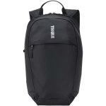 Zaino compatto Thule da 12 L per l'uso quotidiano con dettagli riflettenti color nero seconda vista frontale