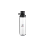 Borraccia con coperchio ribaltabile antigoccia 900ml Mepal color nero vista con stampa tampografica