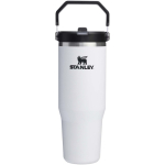 Bicchiere termico Stanley 890ml con cannuccia pieghevole antigoccia color bianco