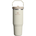 Bicchiere termico Stanley 890ml con cannuccia pieghevole antigoccia color beige