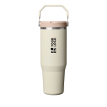 Bicchiere termico Stanley 890ml con cannuccia pieghevole antigoccia vista area di stampa