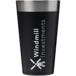 Bicchiere impilabile a doppia parete con isolamento sottovuoto 470ml Stanley color nero vista con logo stampato 2