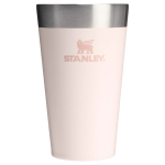 Bicchiere impilabile a doppia parete con isolamento sottovuoto 470ml Stanley color rosa chiaro