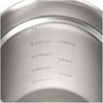 Tazza termica in acciaio inox con coperchio anti-schizzo 710ml Stanley color nero vista dettaglio 1