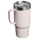 Tazza termica in acciaio inox con coperchio anti-schizzo 710ml Stanley color rosa chiaro seconda vista posteriore