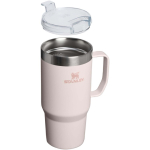 Tazza termica in acciaio inox con coperchio anti-schizzo 710ml Stanley color rosa chiaro seconda vista