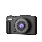 Fotocamera digitale Prixton 64 MP con schermo IPS ribaltabile da 3'' color nero