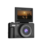 Fotocamera digitale Prixton 64 MP con schermo IPS ribaltabile da 3'' color nero vista dettaglio 1