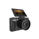 Fotocamera digitale Prixton 64 MP con schermo IPS ribaltabile da 3'' color nero seconda vista