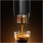 Macchina da caffè portatile pressione 15 bar e ricaricabile 80ml Prixton color nero