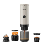 Macchina da caffè portatile pressione 15 bar e ricaricabile 80ml Prixton color beige seconda vista