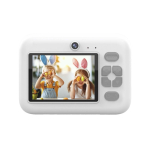 Fotocamera istantanea per bambini con stampa e batteria da 1.300 mAh Prixton color bianco seconda vista posteriore