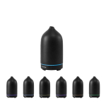 Umidificatore Prixton con luce LED a 7 colori e timer color nero seconda vista