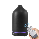 Umidificatore Prixton con luce LED a 7 colori e timer color nero terza vista
