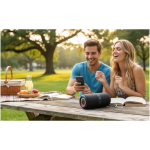 Altoparlante wireless con microfono e ricarica USB-C Prixton 30 W color nero immagine stile di vita