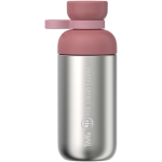 Borraccia con doppia apertura e tappo a vite 500ml Mepal color rosa vista con logo stampato 2