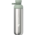 Borraccia con doppia apertura e tappo antigoccia 900ml Mepal color verde mela vista con logo stampato 2