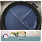 Portapranzo ermetico con 3 scomparti distinti 1L Mepal color nero seconda vista con scatola