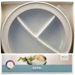 Portapranzo ermetico con 3 scomparti distinti 1L Mepal color bianco seconda vista con scatola