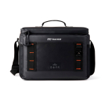 Borsa frigo portatile grande con fodera antigoccia Nordic Drift Storm 20L color nero vista con logo