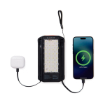 Powerbank solare pieghevole con ricarica rapida Nordic Drift Titan 10000mAh color nero terza vista