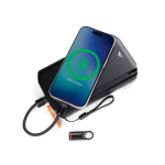 Cavo di ricarica rapida USB-C con moschettone Nordic Drift Everest 60W color nero terza vista