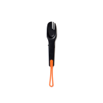 Posate 4 in 1 da esterno in acciaio inox Nordic Drift Trail color nero