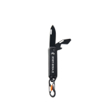 Multitool portachiavi in acciaio inox Nordic Drift Adventure color nero vista area di stampa