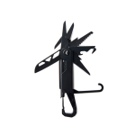 Multitool con 12 funzioni e moschettone Nordic Drift Adventure color nero seconda vista