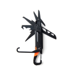 Multitool con 12 funzioni e moschettone Nordic Drift Adventure color nero terza vista