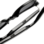 Occhiali audio intelligenti con traduzione IA polarizzati UV400 color nero sesta vista