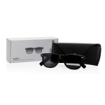 Occhiali audio intelligenti con traduzione IA polarizzati UV400 color nero vista con scatola