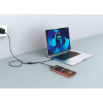 Cavo di ricarica su misura a doppia uscita USB-C, ricarica rapida 100W color nero vista ambiente