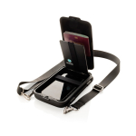 Custodia rigida organizer da viaggio con cordino da collo Swiss Peak color nero quarta vista