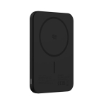 Powerbank magnetico QI2.2 ultrasottile in alluminio riciclato 5000 mAh color nero