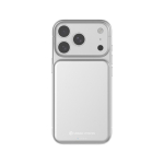 Powerbank magnetico QI2.2 ultrasottile in alluminio riciclato 5000 mAh color argento decima vista