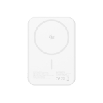 Powerbank magnetico QI2.2 ultrasottile in alluminio riciclato 5000 mAh color argento terza vista