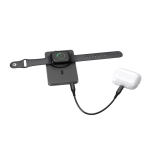 Power bank magnetico ecologico con ricarica wireless 15W 5000 mAh color nero sesta vista