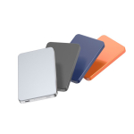 Power bank magnetico ecologico con ricarica wireless 15W 5000 mAh color nero vista generale