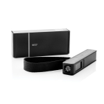 Power bank 5 in 1 con bilancia e torcia 2600 mAh Swiss Peak color nero vista con scatola