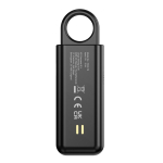 Allarme personale intelligente con luce e ricarica USB-C 150 dB color nero quarta vista