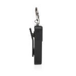 Allarme personale compatto ricaricabile via USB-C con luce LED 150 dB color nero decima vista