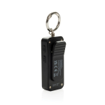 Allarme personale compatto ricaricabile via USB-C con luce LED 150 dB color nero seconda vista