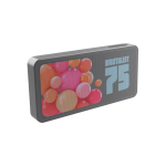 Altoparlante ultrasottile resistente all’acqua IPX5 potenza 10W color grigio seconda vista con logo