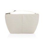 Borsa termica con tracolla regolabile e tasca frontale 8L color beige terza vista