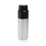 Thermos con tazza integrata antigoccia e isolamento sottovuoto 500 ml color argento