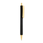Penna ergonomica a tre lati soft touch con inchiostro blu color nero