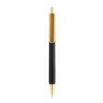 Penna ergonomica a tre lati soft touch con inchiostro blu color nero seconda vista